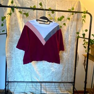 Multi color crop top.